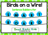 Birds on a Wire - Sentence Builders for SMARTboard