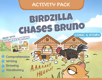 Preview of Birdzilla Chases Bruno - Comic and Story Activity Pack