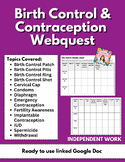 Birth Control & Contraception Webquest (Independent Student Work)