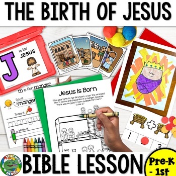 Birth of Jesus Christmas Nativity Bible Lesson & Craft For Sunday ...