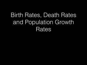 Preview of Birth Rate, Death Rate and Population Growth Rate: A Short Introduction