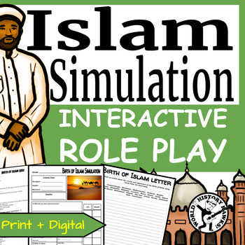 Preview of Birth of Islam Simulation - Muhammad - Mecca - Medina - Activity