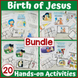 Birth of Jesus Bible Lesson Activities for Christmas Nativ