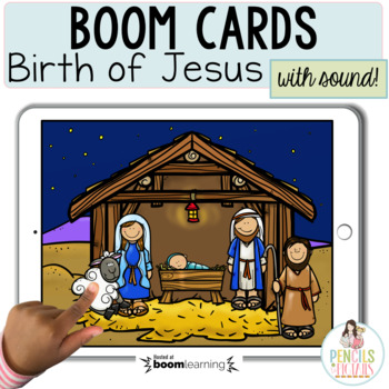 Preview of Birth of Jesus Boom™ Cards | Digital Retell Activities