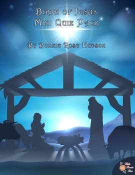 Preview of Birth of Jesus Mini Quiz Pack (Plus Easel Activity)