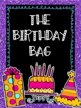 Preview of Birthday Bag! {Take-Home} {Editable Pages} {Parent Notes} {Activity and Journal}