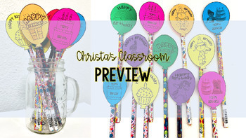 Birthday Balloon Straw Toppers, Birthday gift for students