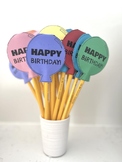 Birthday Balloon Pencils