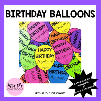 Preview of Birthday Balloons!