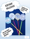 Birthday Balloons--An Easy Way to Celebrate Birthdays in t