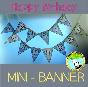 Preview of Birthday Banner & Display