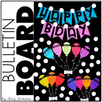 Birthday Banner and Bulletin Board Set by Amy Lemons