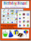 Birthday Bingo! - Plus bonus Birthday Memory Game!