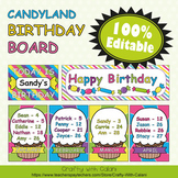 Birthday Board Classrom Decoration in Candy Land Theme - 1