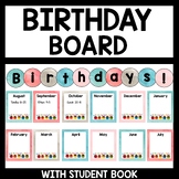 Birthday Board Display | Student Birthday Book Calm Colors