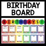 Birthday Board Display | Student Birthday Book Primary Colors