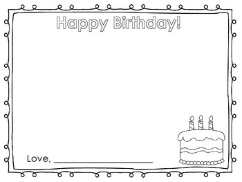 Birthday Book Activity by S Simmons | TPT