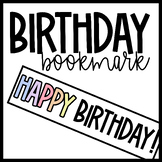 Birthday Bookmark