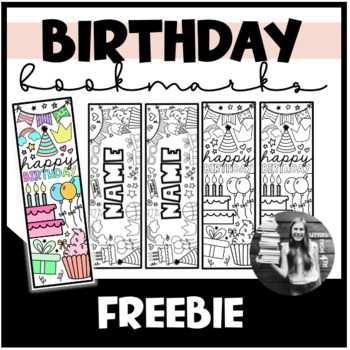 Preview of Birthday Bookmarks