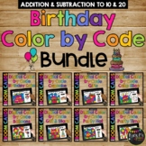 Birthday Boom Cards™ Color by Code BUNDLE | 8 Decks | Addi