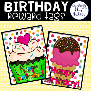 Preview of Birthday Reward Tags
