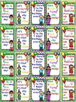 Birthday Brag Tags Free by Sassycat Corner | Teachers Pay Teachers