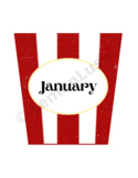 Birthday Bulletin Board, Popcorn Theme
