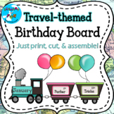 Birthday Bulletin Board - Trains