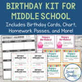 Birthday Kit for Middle School Students | Middle School Bi