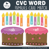 Birthday Cake CVC Word Families