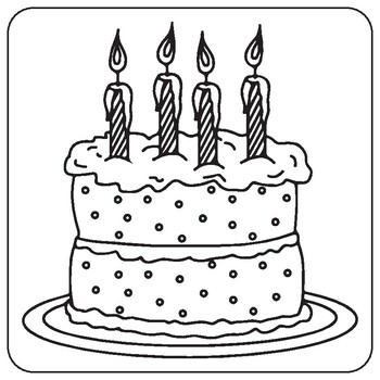 30 Cake Coloring Pages (Free PDF Printables)