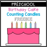 Birthday Cake Counting Candles FREEBIE