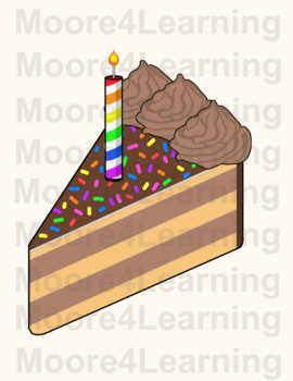 slice of vanilla birthday cake