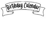 Birthday Calendar Board (12 Month)