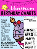 Birthday Calendars for the Classroom