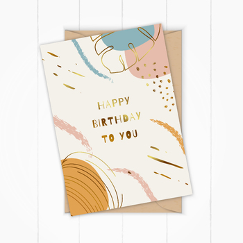 Digital Birthday Card Downloadable Happy Birthday Card Printable