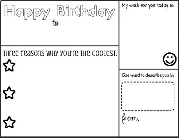 Preview of Birthday Card Template