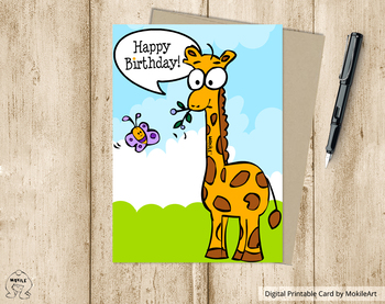 Preview of Birthday Card  - printable file.