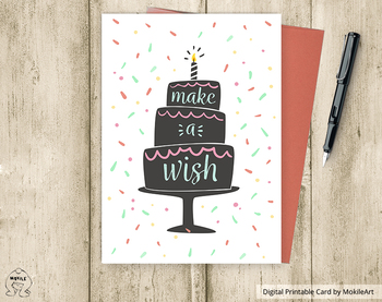 Preview of Birthday Card  - printable file