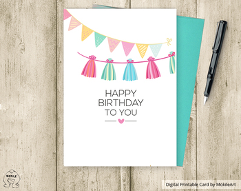 Preview of Birthday Card  - printable file