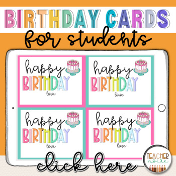 Birthday Card to Student, Student Birthday Card by Teacher Noire