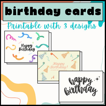 Birthday Cards by Shanice Hill | TPT