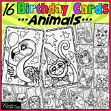 Birthday Cards - Animals - Back to School