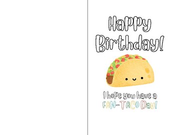 Food Happy Birthday Postcards