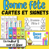 Birthday Cartes and Bookmarks - Bonne Fête Cartes et Signets