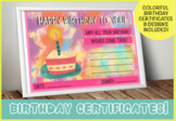 Birthday Celebration Certificates ( 8 designs Included)