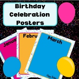 Birthday Celebration Posters with Tags