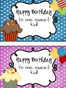 Birthday Certificates by Stacye Foster | Teachers Pay Teachers