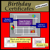 Birthday Certificates