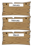Birthday Chart - FOREST/WOODS Theme